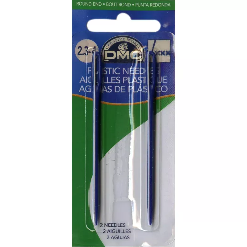 DMC Childrens Plastic Needles 2 3/4in 2ct