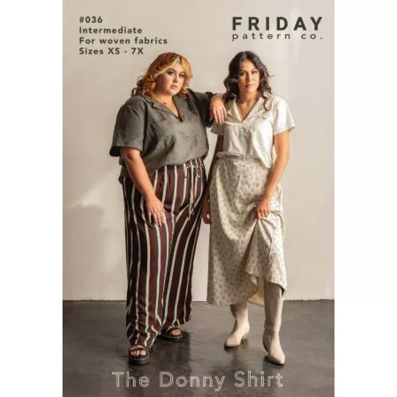 The Donny Shirt Pattern – sizes xs-7x