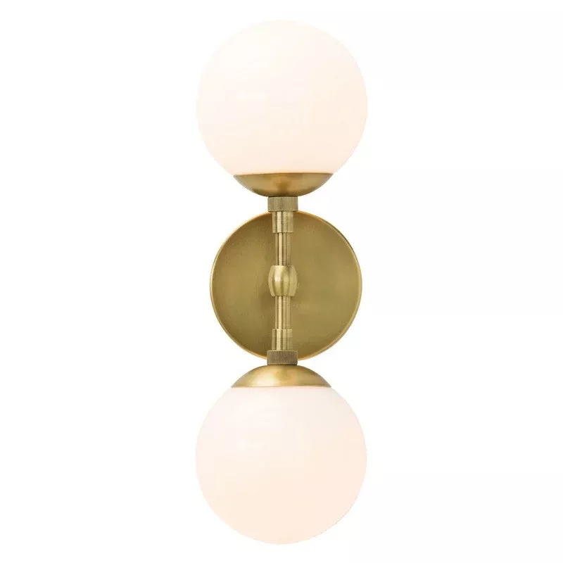 Double Brass Sconce