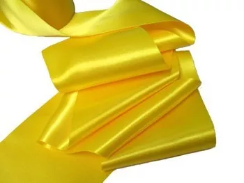 Double Faced Satin Ribbon - 3.75" Yellow #81