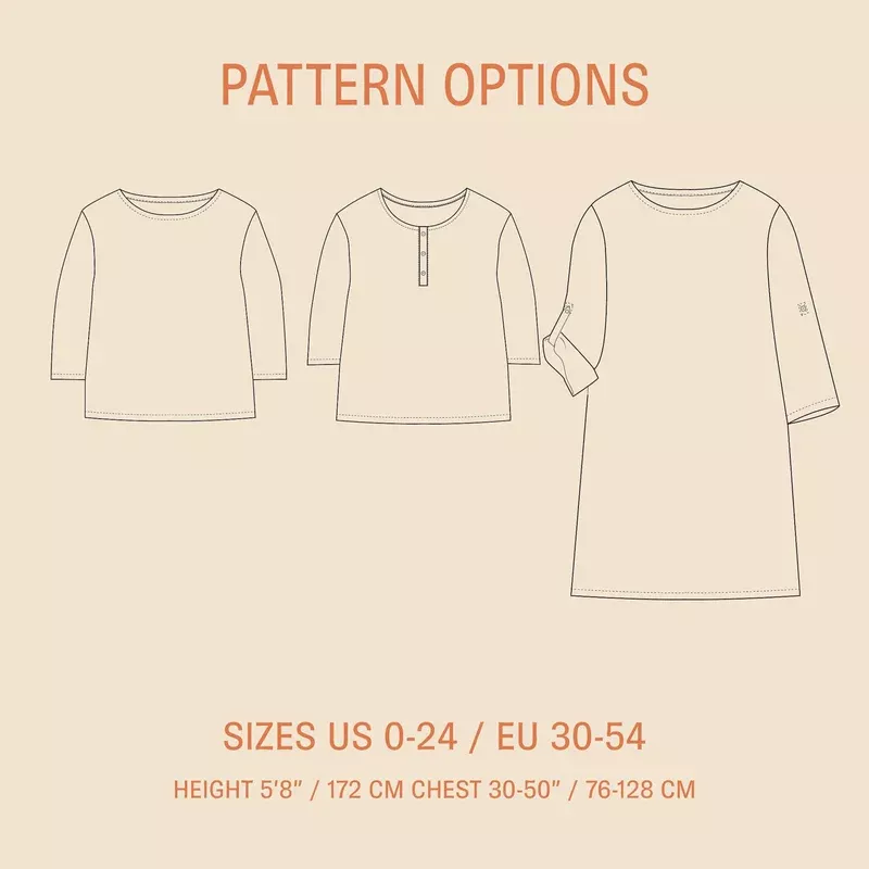 Double Gauze T-shirt Sewing Pattern