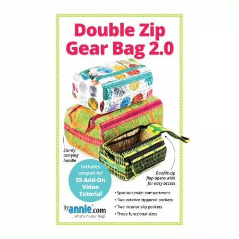 Double Zip Gear Pattern – By Annie