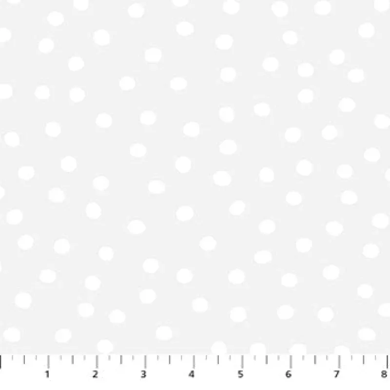 Dovetail – Quilting Cotton Fabric – White Pigment – Snow Ball