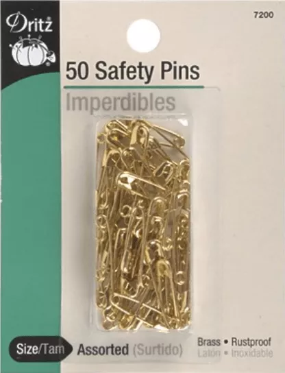 Dritz #7200 Safety Pins - 50 count
