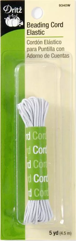 Dritz #9340W - Beading Cord Elastic - White