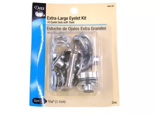 Dritz- Extra Large Eyelet Kit, Nickel
