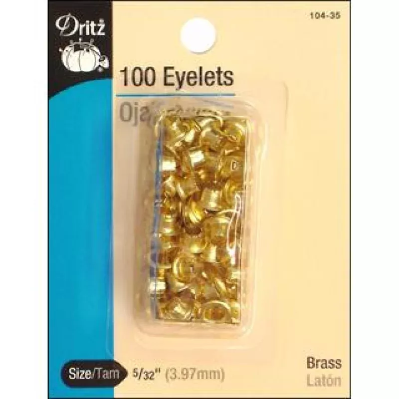 Dritz Eyelet Refill 1/8″ 100pc Brass
