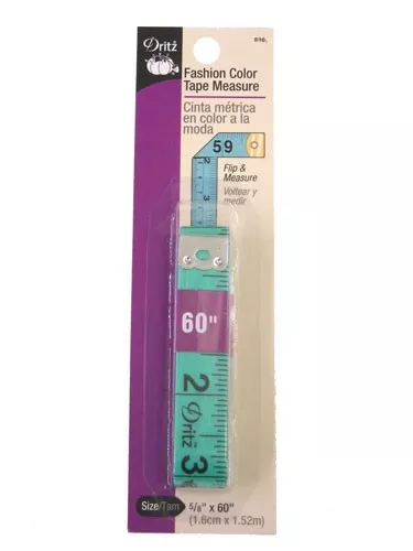 Dritz Fashion Color Tape Measure, Mint 60"