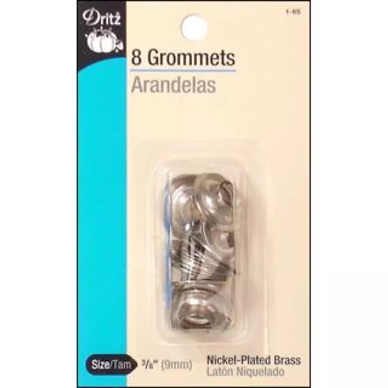 Dritz Grommets 3/8″ Nickel 8pc