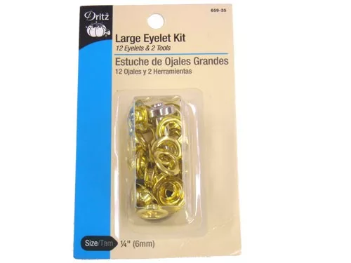 Dritz- Large Eyelet Kit, Brass