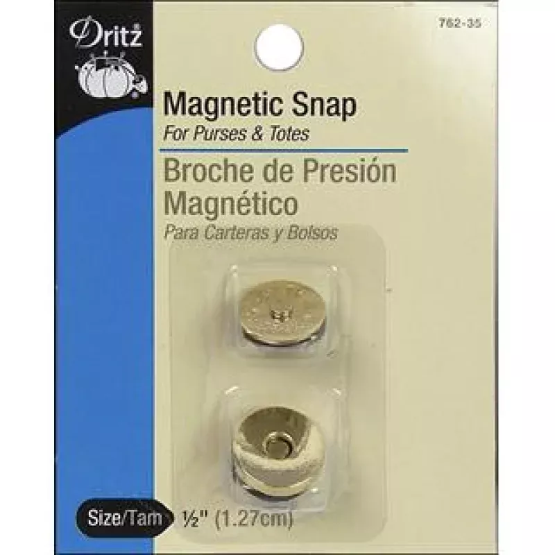 Dritz Magnetic Snap 1/2″ Gilt 2pc