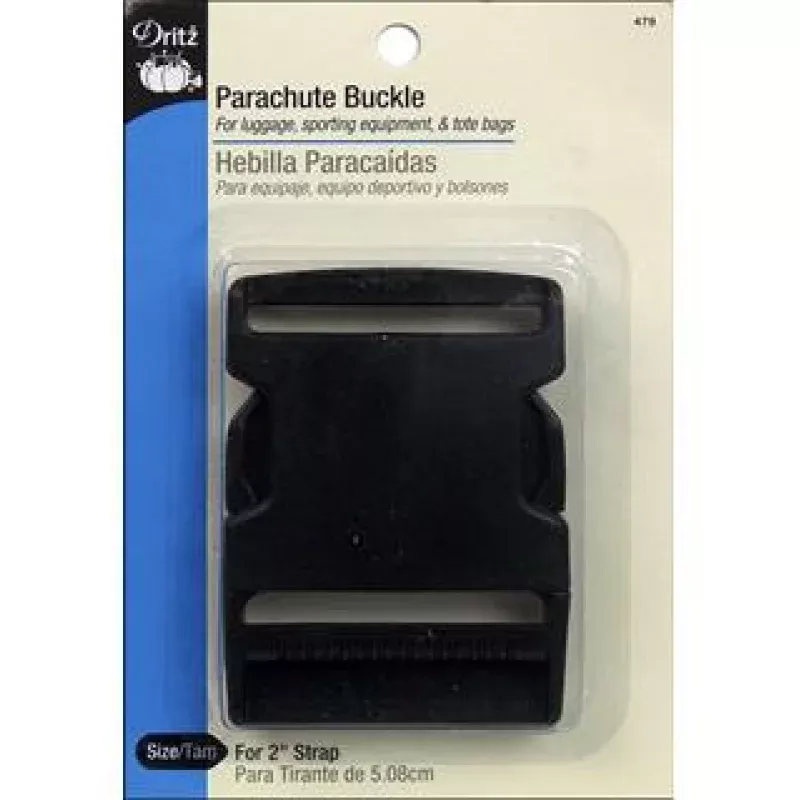 Dritz Parachute Buckle For 2″ Strap Black