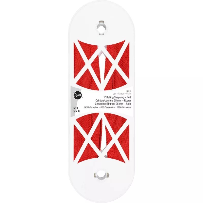 Dritz Polyester Belting/Strapping 1″ – Red