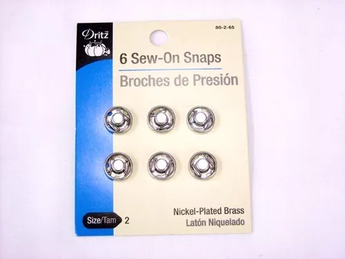 Dritz Sew-On Snaps- Nickel 2