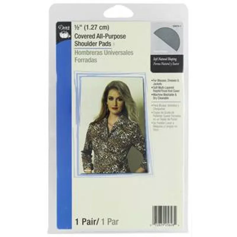 Dritz Shoulder Pads Covered All Purpose 1/2″ Black