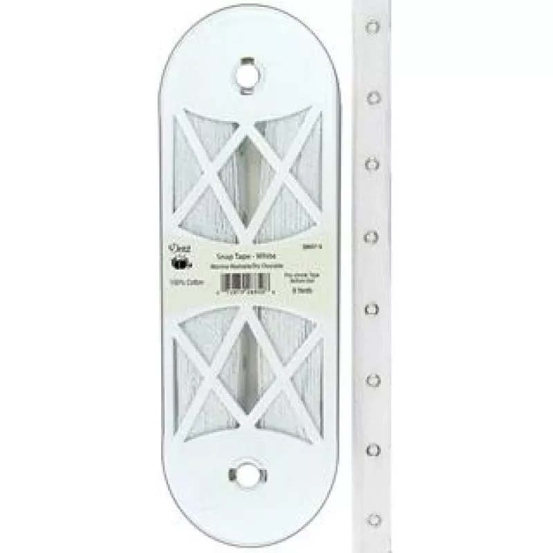 Dritz Snap Fastener Tape White