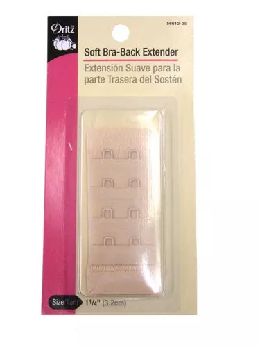 Dritz- Soft Bra-Back Extender, 1 1/4" Nude