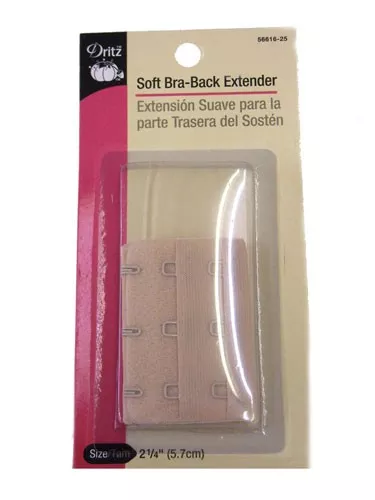 Dritz- Soft Bra-Back Extender, 2 1/4" Nude