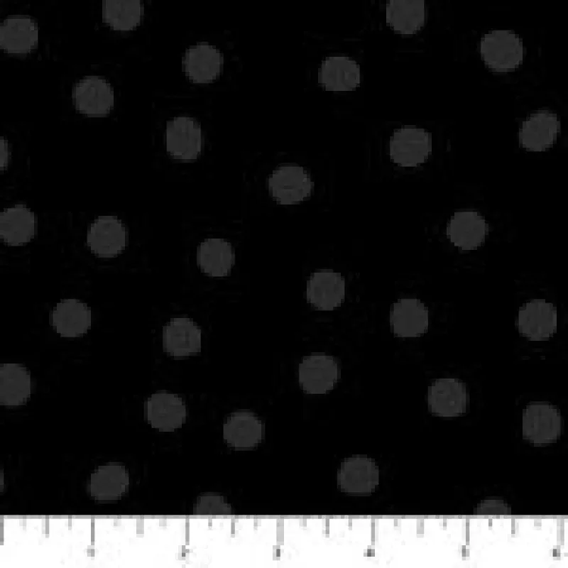 Dusk – Quilting Cotton Fabric – Large Dots – Black
