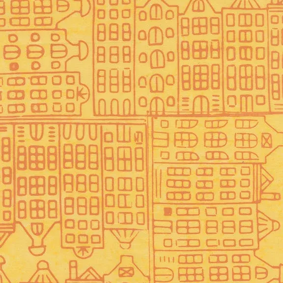 Dutch Days – Amsterdam in Pineapple – Shayla Wolf – 748Q-2 – Half Yard (Preorder)