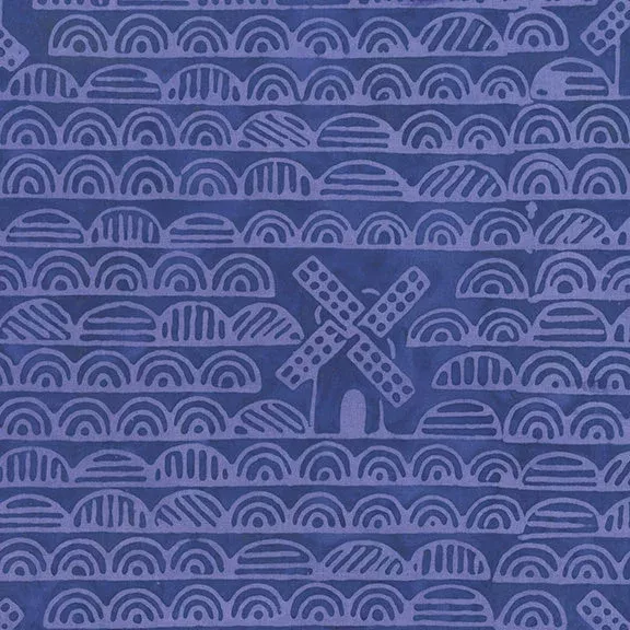 Dutch Days – Windmills in Imperial – Shayla Wolf – 754Q-3 – Half Yard (Preorder)