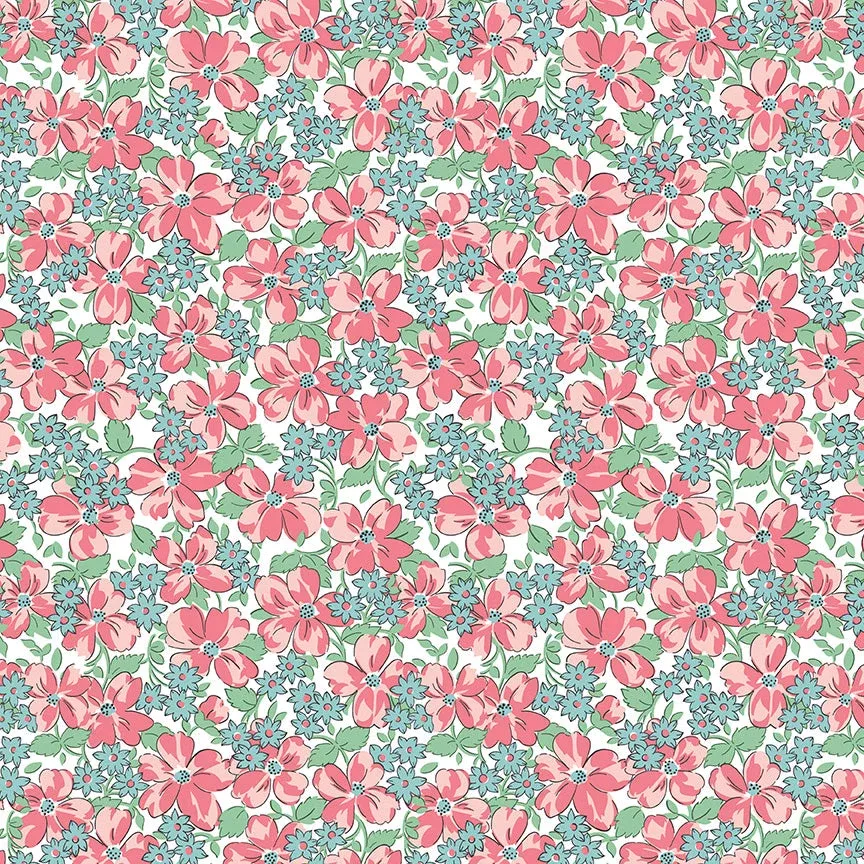 Easter Parade – Flowers White by Lindsay Wilkes