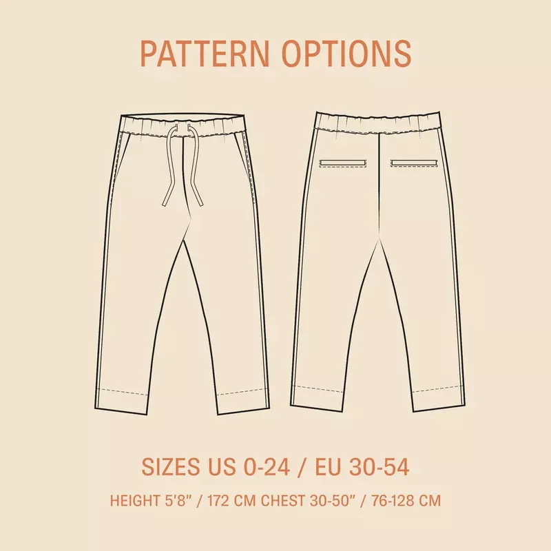 Easy pants Sewing Pattern