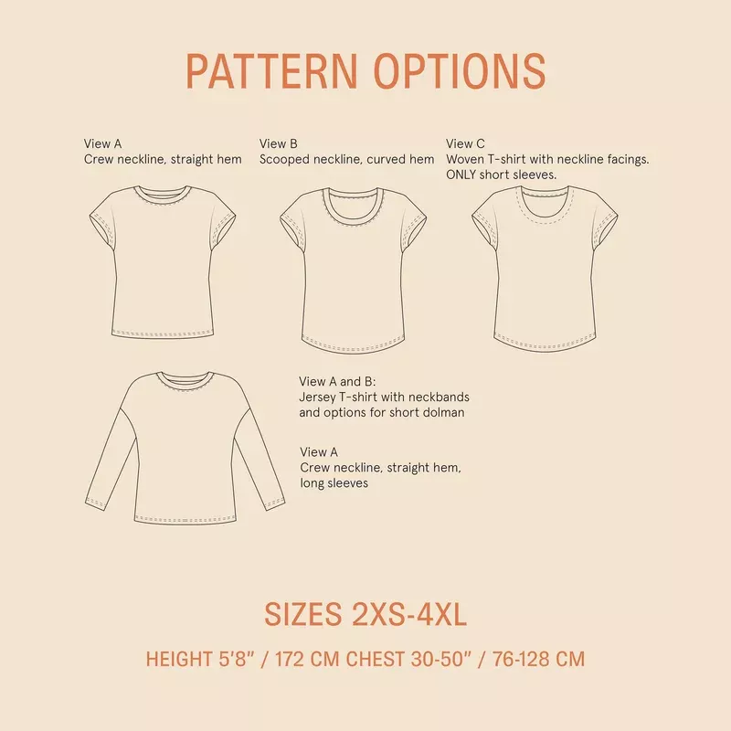 Easy T-shirt Sewing Pattern