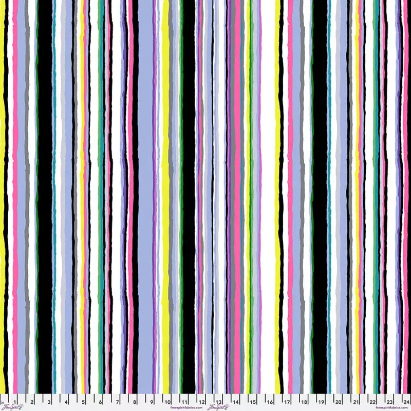 Echo Stripe Contrast Cotton 44"/46" Fabric Per Yard
