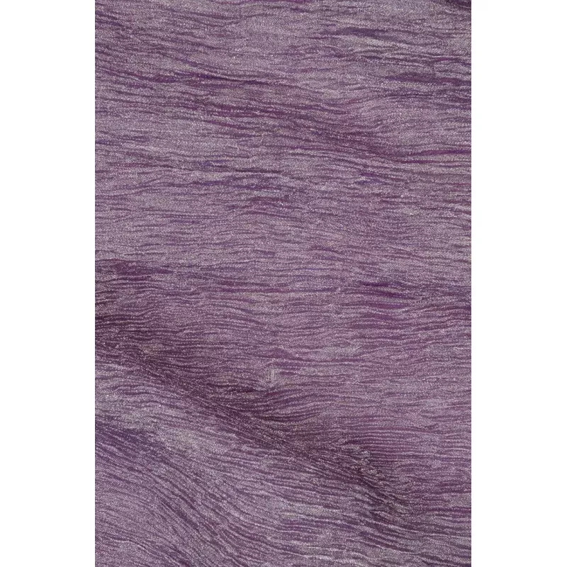 Eggplant Silver Metallic Crushed Organza Fabric