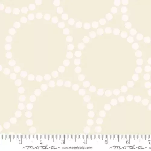 Eggshell White Pearl Bracelet Cotton Wideback Fabric Per Yard