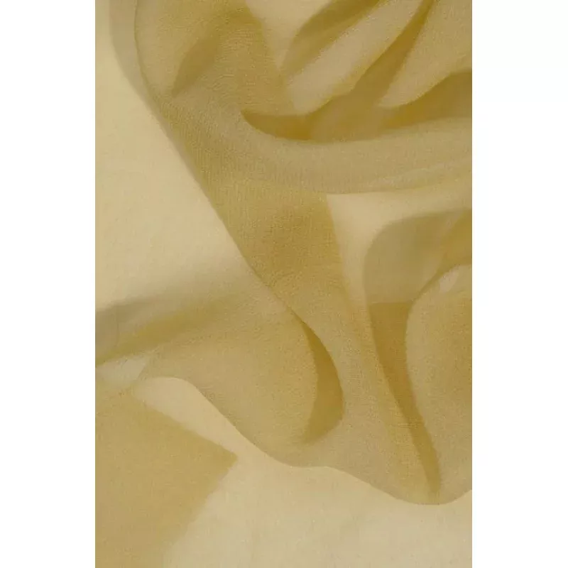 Egret White Silk Georgette Fabric