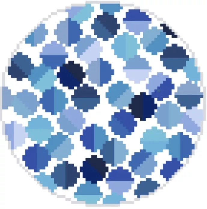 Elizabeth Crane Swartz – Evelyn Beads 4″ Round Ornament