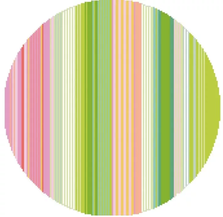 Elizabeth Crane Swartz – Mimi Stripes 12″ Round