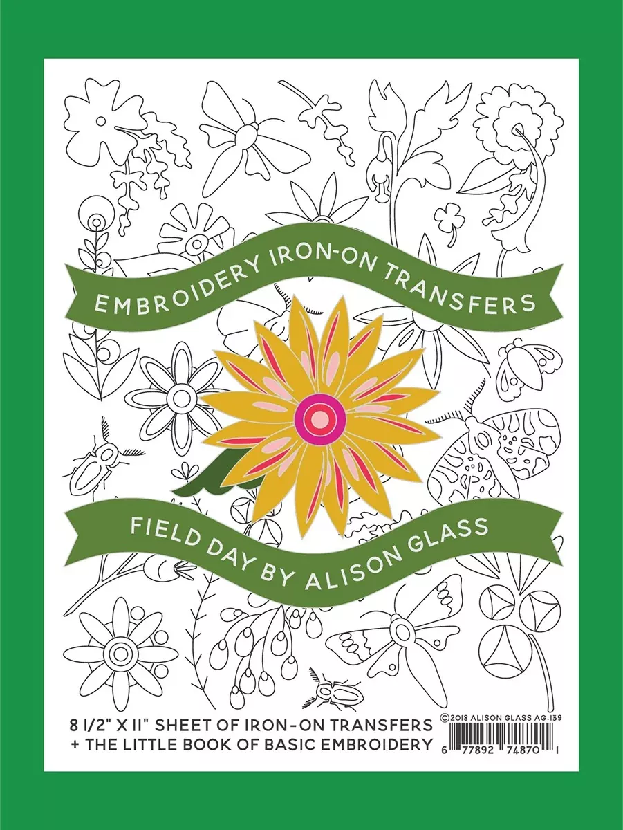 Embroidery Iron-On Transfers Field Day