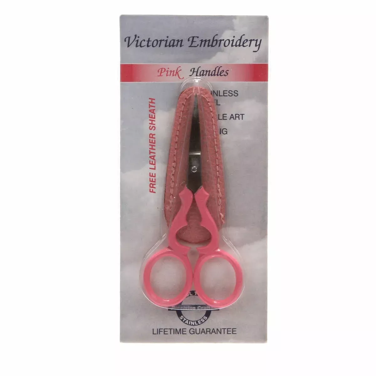 Embroidery Scissor 3 1 /2in Victorian Style Pink