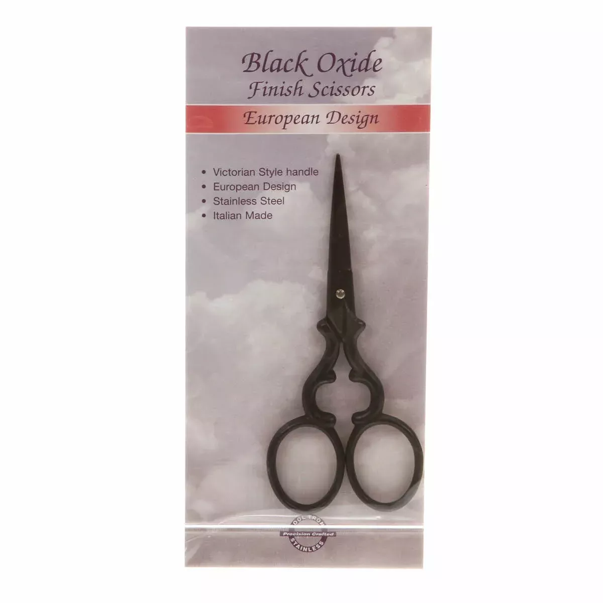 Embroidery Scissor 3 3 /4in Victorian Style Black Oxide