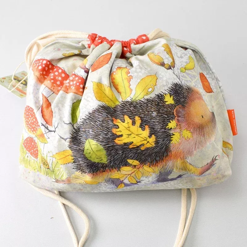 Emma Ball Hedgehgog Drawstring Bag