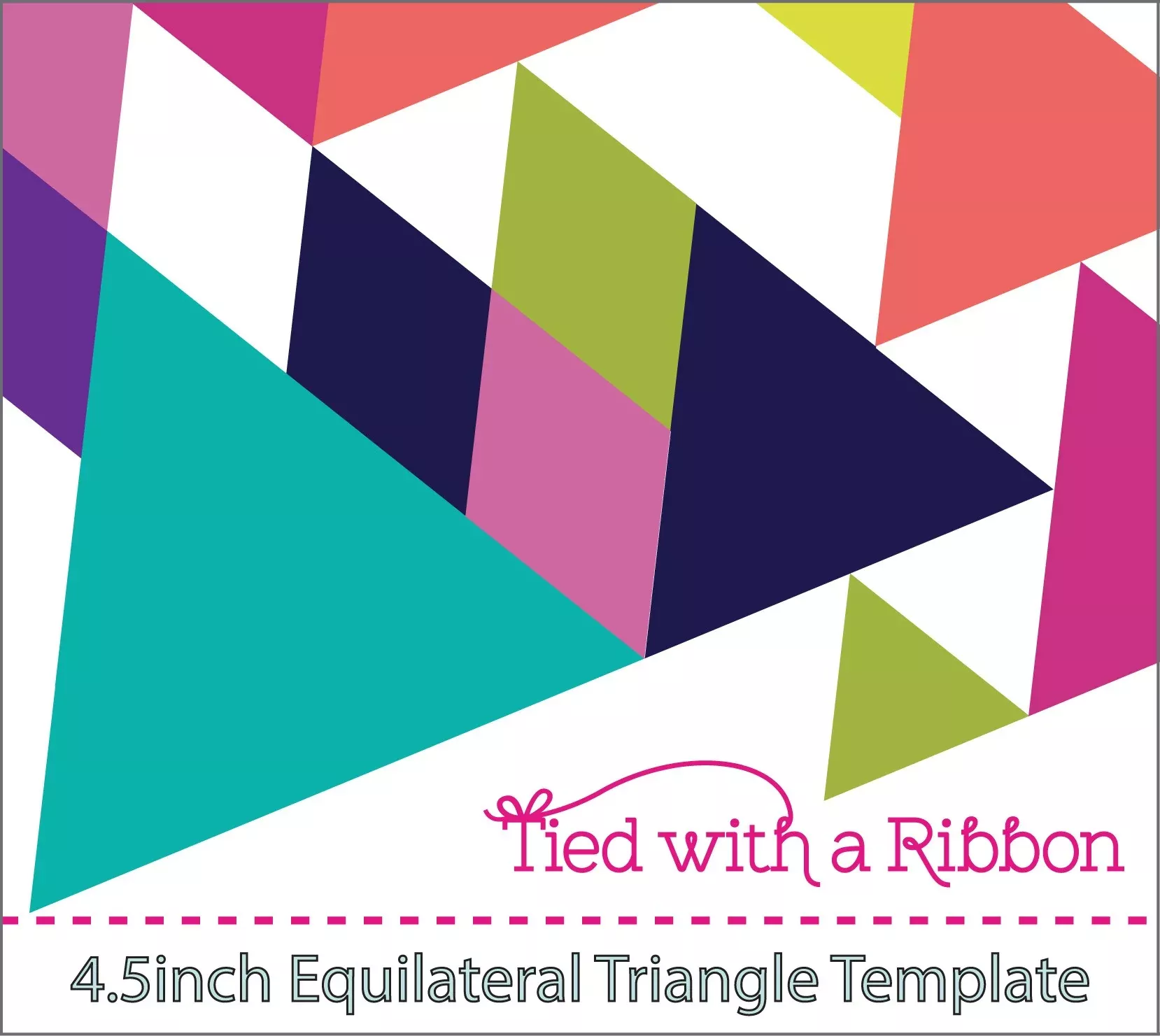 Equilateral Triangle Template 4-1 /2in