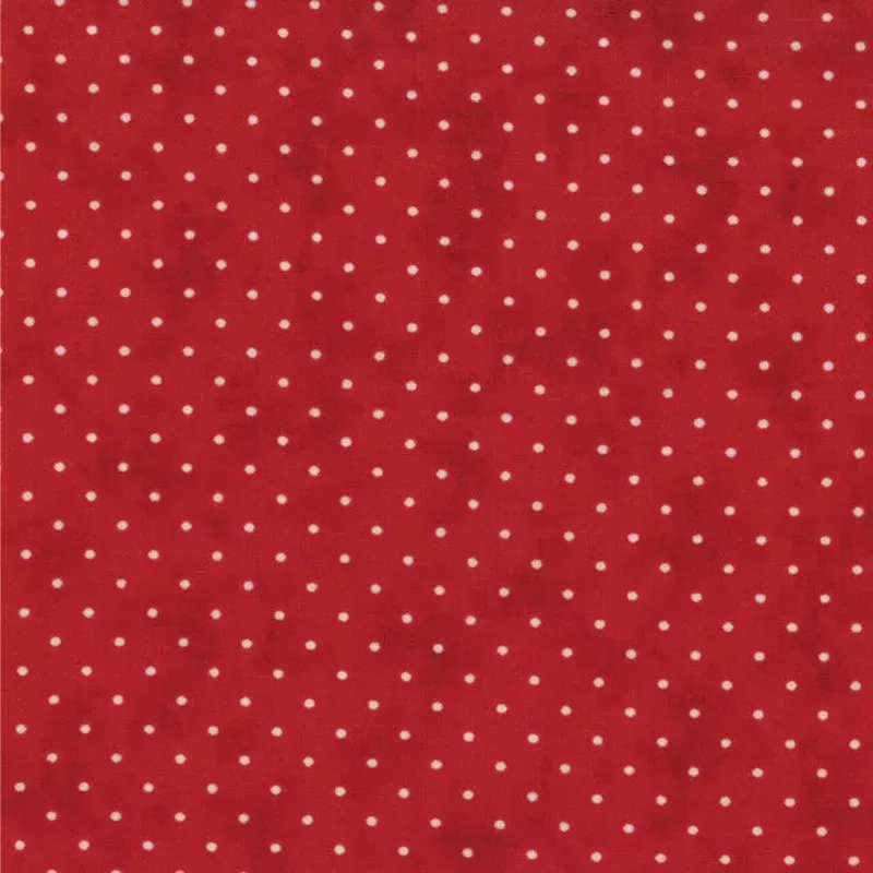 Essential Dots Country Red Yardage by Moda Fabrics