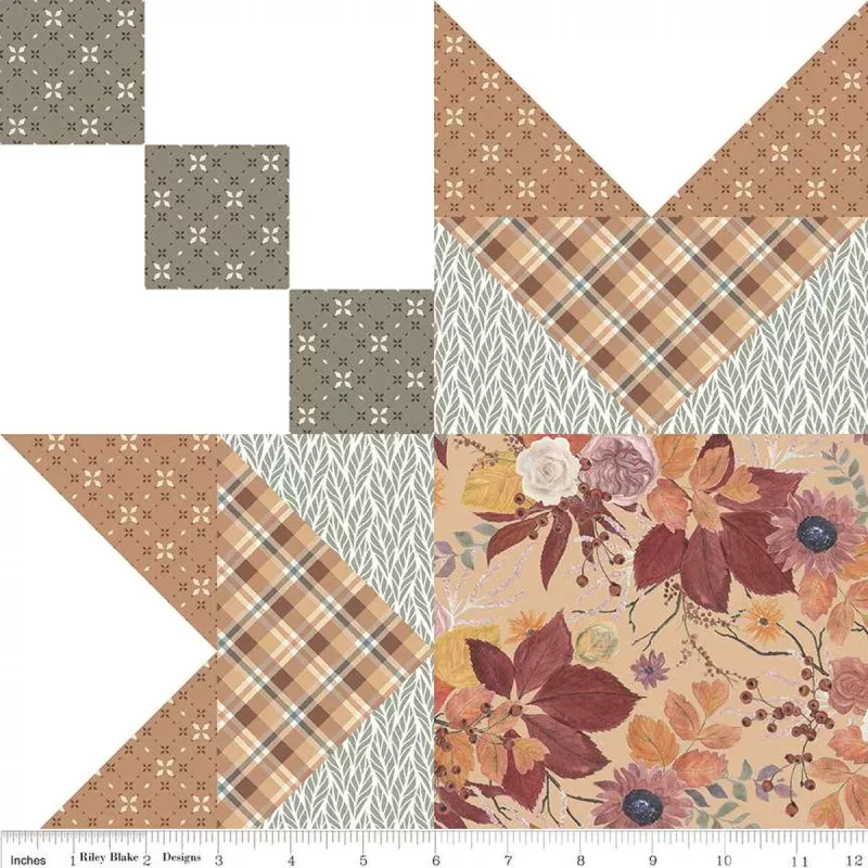 Evening on the PrairieWide Back Quilting Cotton FabricGarden – Cloud