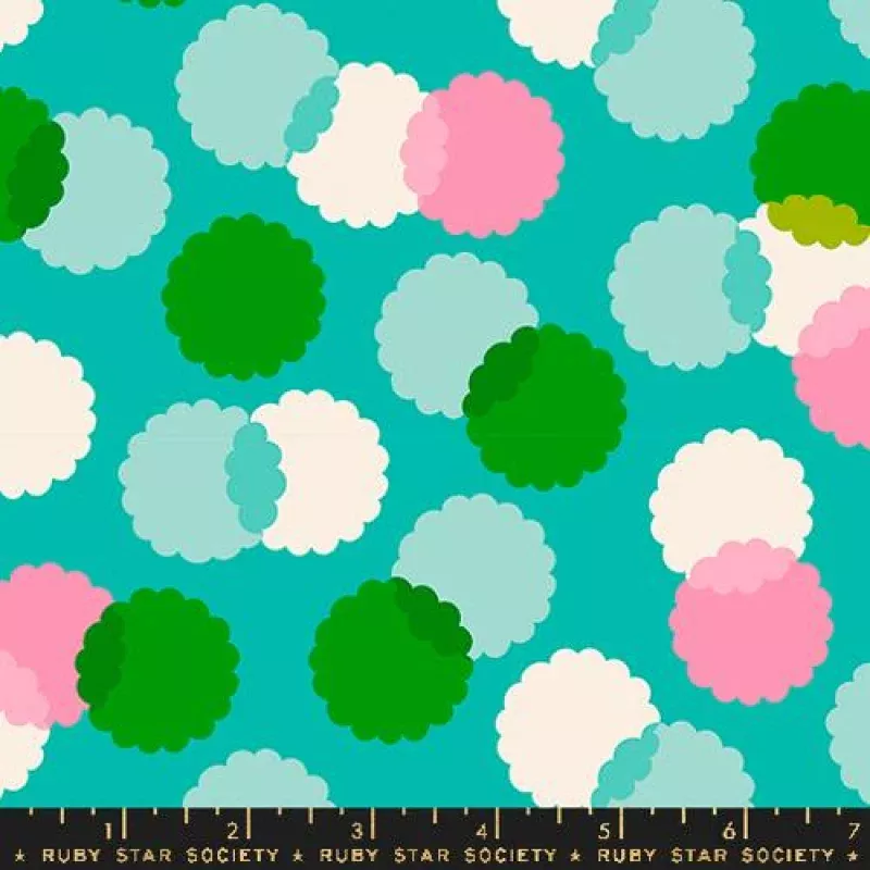Eye Candy Puffs Cotton Fabric – Tropic RS5160 19
