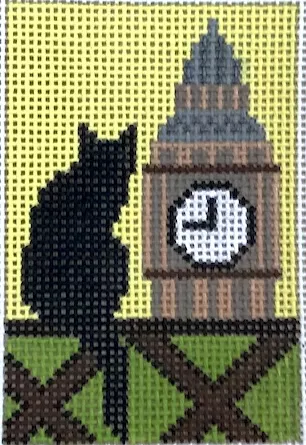 EyeCandy Needleart – London Cat Luggage Tag
