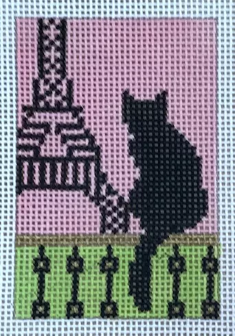 EyeCandy Needleart – Paris Cat Luggage Tag
