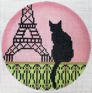 EyeCandy Needleart – Paris Cat Travel Round