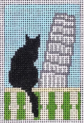 EyeCandy Needleart – Pisa Cat Luggage Tag