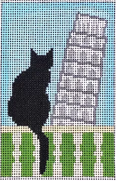 EyeCandy Needleart – Pisa Cat Passport Cover
