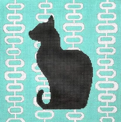EyeCandy Needleart – Shadow Cat in Teal