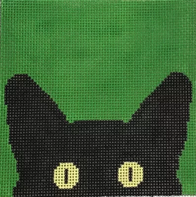 EyeCandy Needleart – Warhol Cat in Green