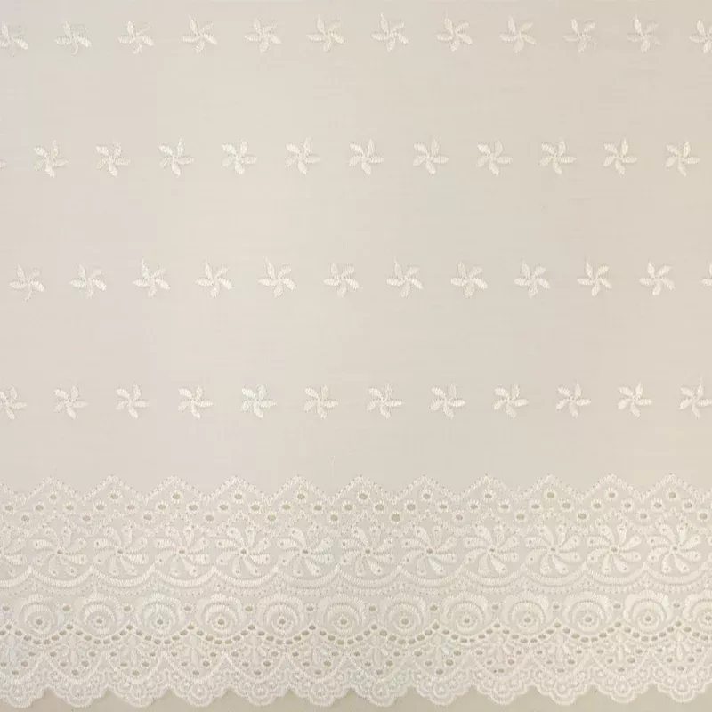 Eyelet Flounce – Ivory 2